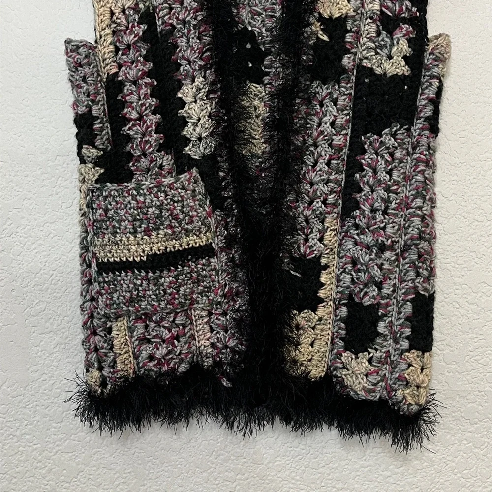 19 black crochet